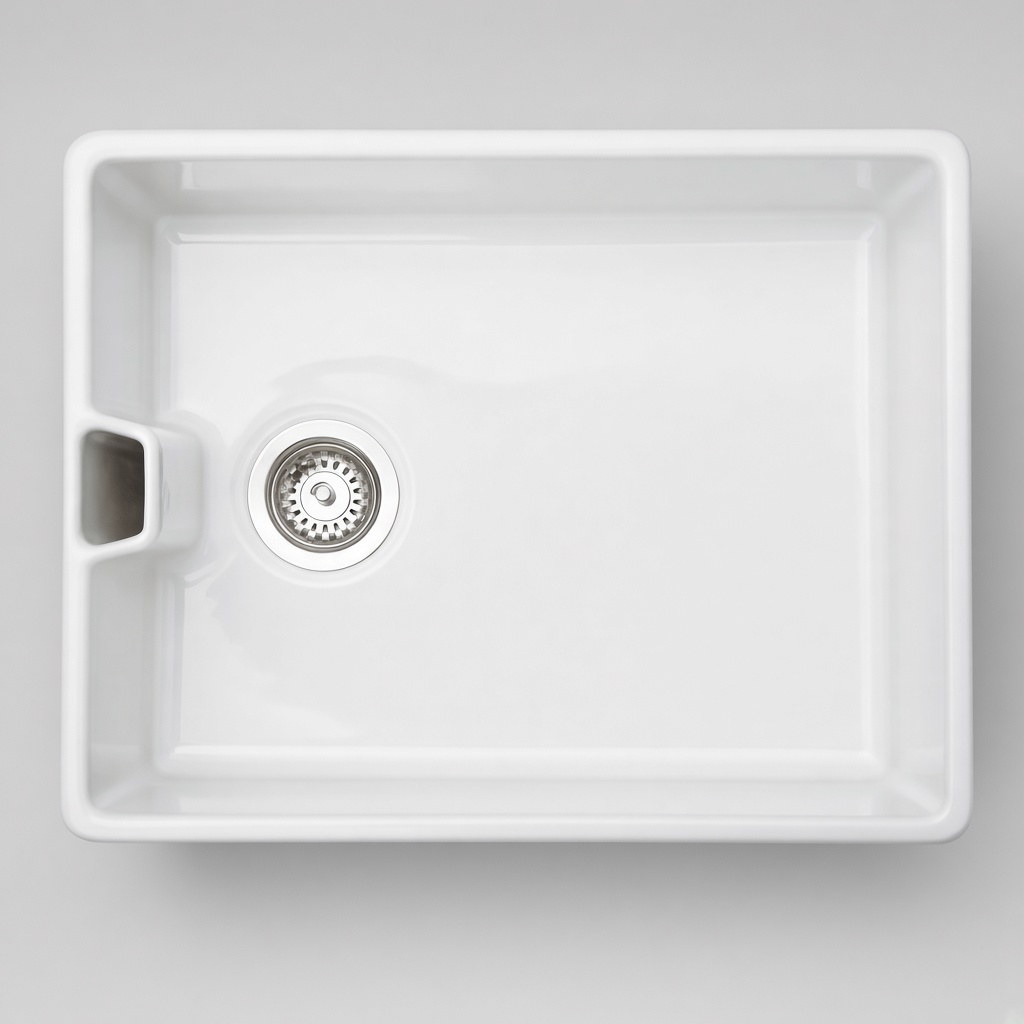 Composite Solid Surface Ceramic 580mm Belfast Sink kitchen sink