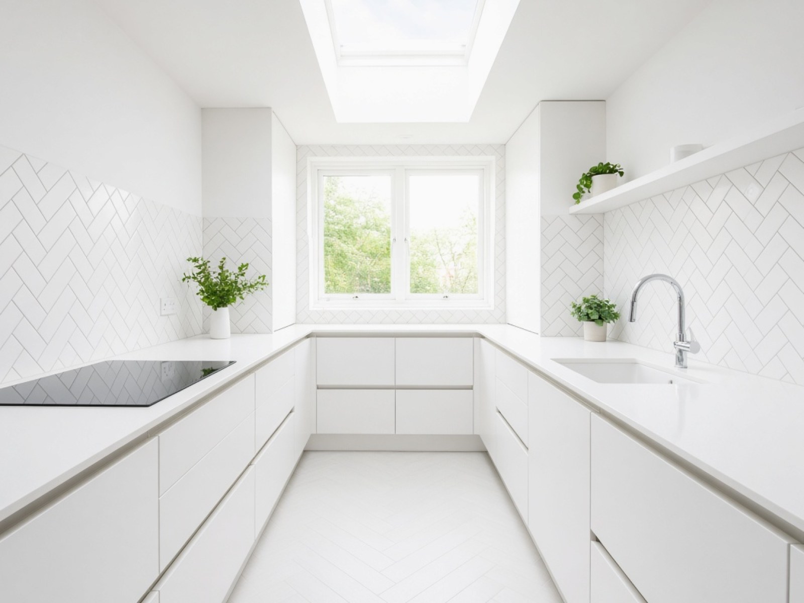 Sinks templated with the worktop