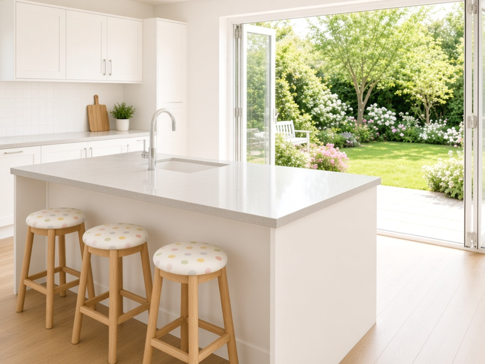 Grey kitchen worktops